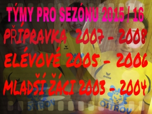 NOVÉ TÝMY PRO SEZÓNU 2015/16