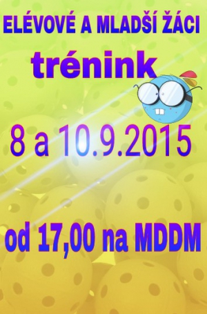 TRÉNINK NA MDDM 8.9. A 10.9.