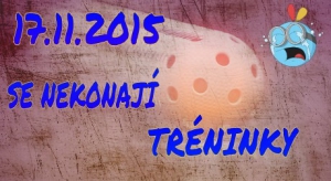 17.11.2015 se nekonají tréninky