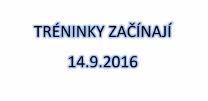 Tréninky začínají