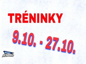 TRÉNINKY OD 9.10. DO 27.10.